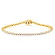 1 Carat Diamond Tennis Bracelet in 9ct Yellow Gold Online now