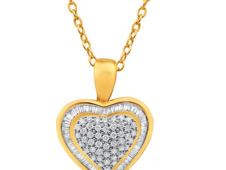 18ct Yellow Gold Pendant With 1 Carat Of Diamonds Fashion