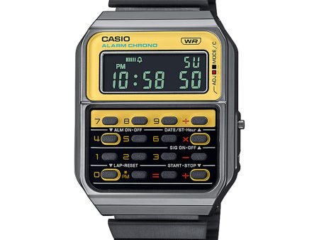 Casio CA500WEGG-9B Vintage Calculator Watch For Discount