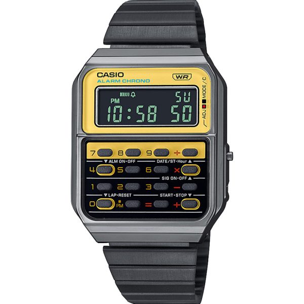 Casio CA500WEGG-9B Vintage Calculator Watch For Discount