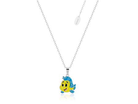 Disney Stainless Steel Flounder Pendant On Chain Cheap