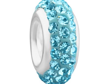 Amadora Sterling Silver Blue Crystal Spacer Discount