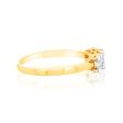 9ct Yellow Gold 1 4 Carat Diamond Trilogy Ring Online