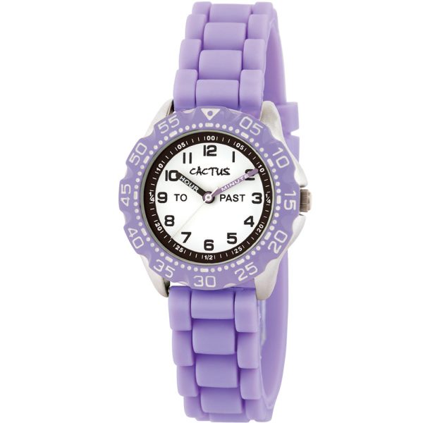 Cactus CAC148M09 Purple Time Teacher Kids Watch Discount