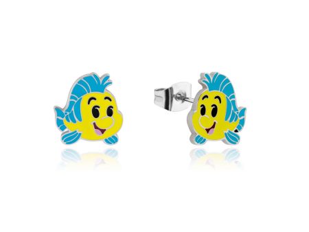 Disney Stainless Steel Flounder Stud Earrings Discount