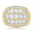 3 Carat Diamond Gents Ring in 10ct Yellow Gold Online