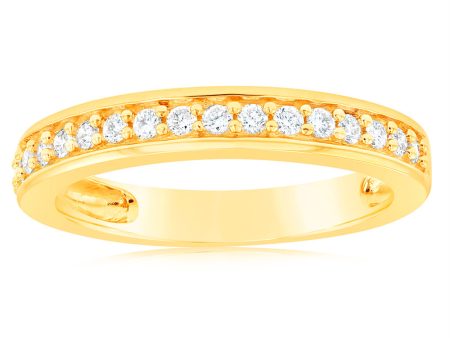 1 4 Carat Diamond Eternity Ring in 10ct Yellow Gold Online Hot Sale