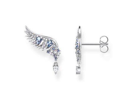 Thomas Sabo Sterling Silver Rising Phoenix Wing Ear Climber Earrings Hot on Sale