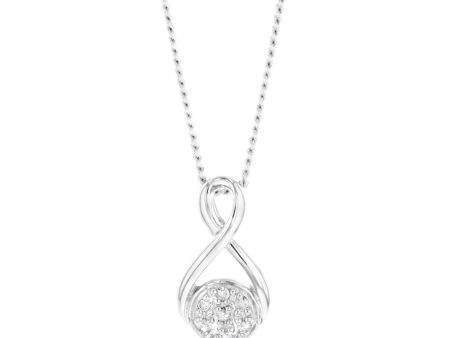 Sterling Silver Diamond Pendant with 7 Brilliant Cut Diamonds Supply