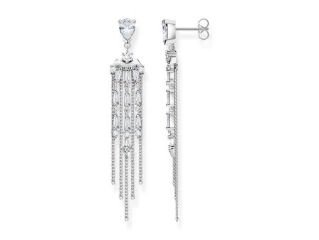 Thomas Sabo Sterling Silver Rise And Shine CZ Chandelier Earrings Sale