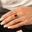 9ct Yellow Gold 4.5ct Created Ruby Ring Online