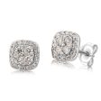 9ct White Gold 1 2 Carat Diamond Stud Earrings Online Hot Sale