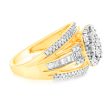 9ct Yellow Gold 1 2 Carat Diamond Big Look Dress Ring Cheap