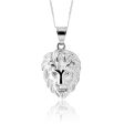 Stainless Steel Crystal Set Lion Pendant Cheap