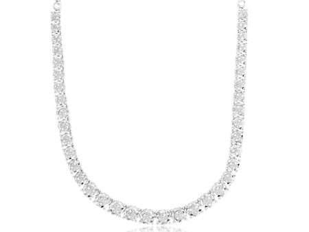 1 3 Carat Diamond Chain in Sterling Silver Discount