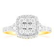 9ct Yellow Gold 1 4 Carat Diamond Dress Ring Fashion