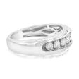 3 4 Carat Diamond Gents Ring in 10ct White Gold Discount