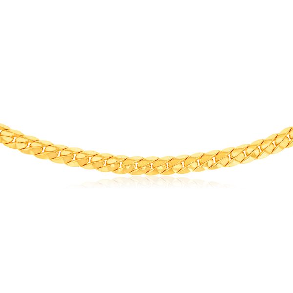 9ct Yellow Gold Silver-filled Fancy 50cm Chain Hot on Sale