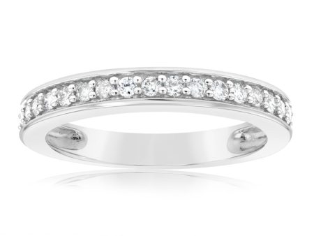 1 4 Carat Diamond Eternity Ring in 10ct White Gold Cheap