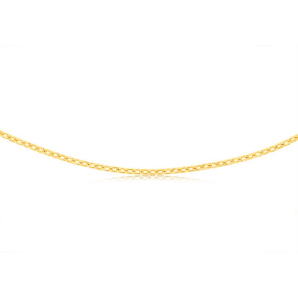 9ct Yellow Gold Silver-filled Fancy 50cm Chain Supply