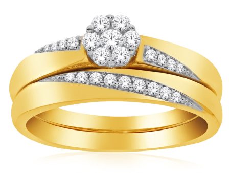 10ct Yellow Gold 1 Carat Diamond Bridal Ring Online