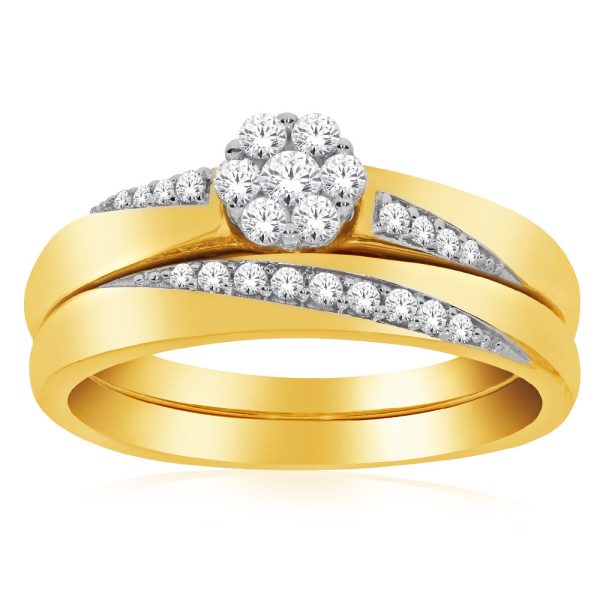 10ct Yellow Gold 1 Carat Diamond Bridal Ring Online