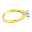 18ct Yellow Gold Solitaire Ring With 0.50 Carat Australian Diamond on Sale