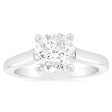 1.40 Carat Solitaire Diamond Ring in 18ct White Gold For Cheap