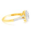 9ct Yellow Gold 1 4 Carat Diamond Dress Ring Fashion