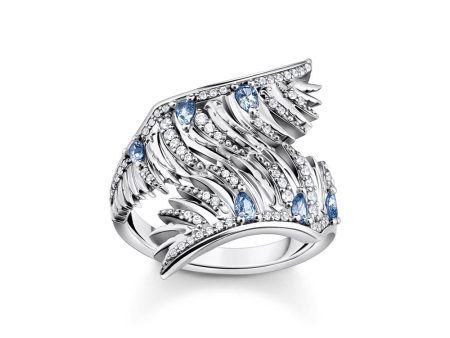 Thomas Sabo Sterling Silver Rising Phoenix Wrap Ring For Sale