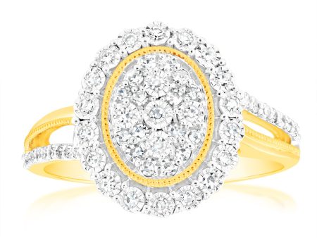 1 4 Carat Luminesce Lab Grown Diamond Ring In 9ct Yellow Gold For Discount