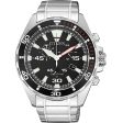 Citizen Eco Drive AT2430-80E Chronograph Mens Watch Fashion