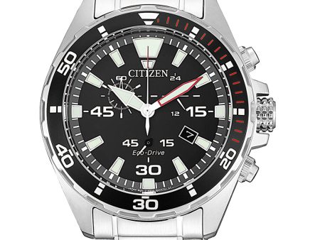 Citizen Eco Drive AT2430-80E Chronograph Mens Watch Fashion