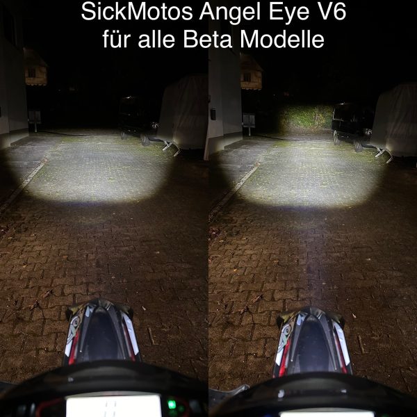 SICKMOTOS LED RGBW V6 Scheinwerfer mit Angel Eye – Passend für Yamaha DT 125 200 350 R   RE   X  (Pre-Order Auslieferung Q1 2025) Fashion