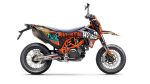 SickMotos Styles Graphics KIT Broken Head “InYourFace” Orange Edition KTM SMCR 690 2019-2023 Discount