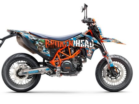 SickMotos Styles Graphics KIT Broken Head “Bavarian Patriot” Edition KTM SMCR 690 2019-2023 For Discount