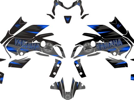 SickMotos Styles Graphics KIT Blue Chrome Edition Yamaha MT-07 FZ-07 2014-2017 Online now