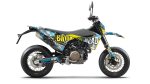 SickMotos Styles Graphics KIT Broken Head “Bavarian Patriot” Edition Husqvarna 701 SM 2016-2023 For Cheap