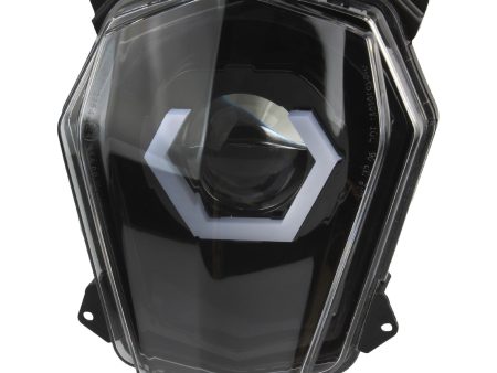 SICKMOTOS LED-Scheinwerfer Angel Eye Hexagonal RGBW V4 – Passend für KTM SMC SMCR 690 (2008-2017) mit E-Nummer on Sale