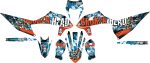 SickMotos Styles Graphics KIT Broken Head “Bavarian Patriot” Edition KTM EXC 125-500 2020-2023 Online now