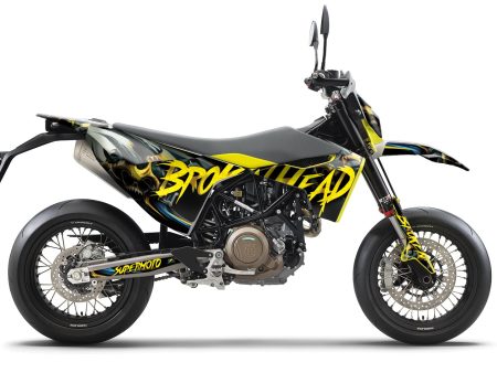 SickMotos Styles Graphics KIT Broken Head “BEAST” Edition Husqvarna 701 SM 2016-2023 Supply