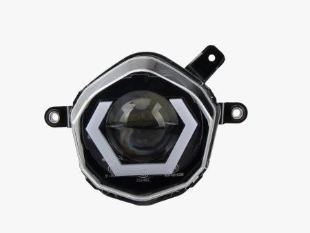 SICKMOTOS LED-Scheinwerfer Angel Eye Hexagonal RGBW V4 – Kompatibel mit Aprilia, Derbi , Gilera Mondial & Malaguti Modellen Cheap