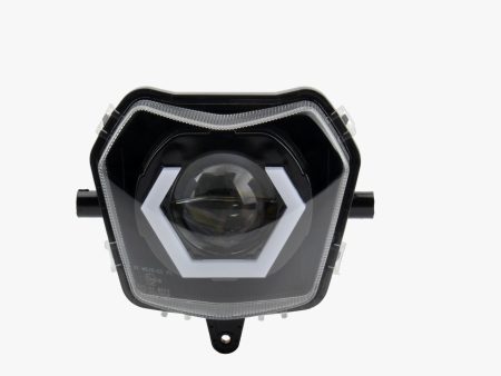 SICKMOTOS LED-Scheinwerfer Angel Eye Hexagonal RGBW V4 – Passend für Fantic XEF, XMF, XM & XE (50 125) Fashion